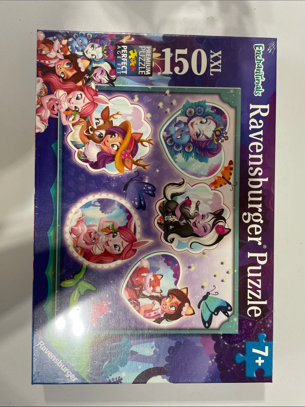 New sealed Ravensburger Enchantimals 150-Piece Kids Puzzle - Purple